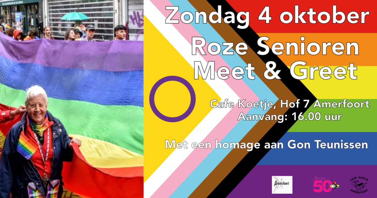 Roze Senior Meet & Greet keert terug naar Amersfoort